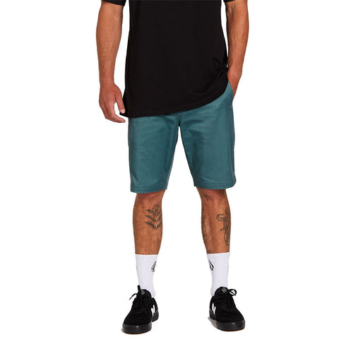 Volcom Frickin Modern Stretch Shorts - Hydro Blue