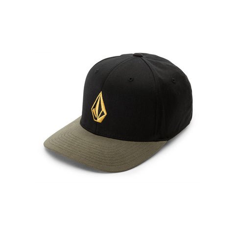 Volcom Full Stone XFit Hat - Army Green Combo
