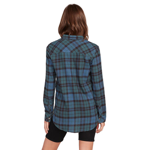 Volcom Getting Rad Plaid Flannel - Emerald Green