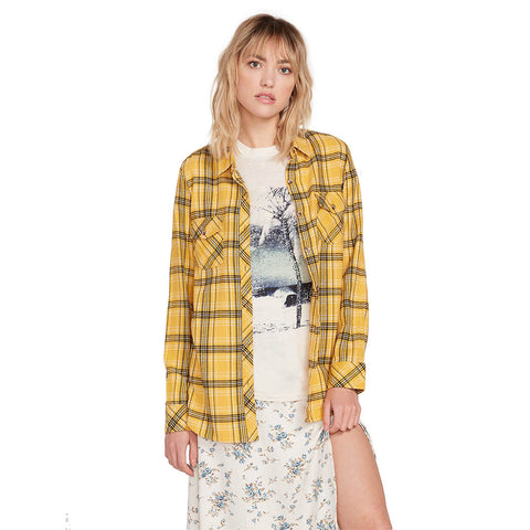 Volcom Getting Rad Plaid Flannel - Sunrise