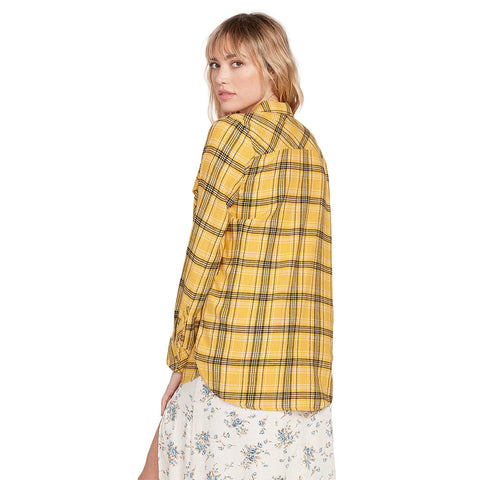 Volcom Getting Rad Plaid Flannel - Sunrise