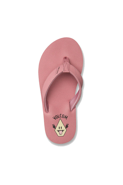 Volcom Girls Vicky Big Youth Sandals - Desert Pink - Top