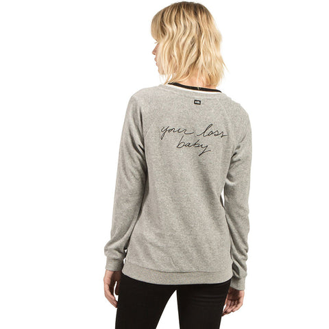 Volcom Gotta Crush Crew Sweatshirt - Heather Grey