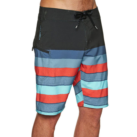 Volcom Lido Liney Mod 21" Boardshorts - Wrecked Indigo Blue