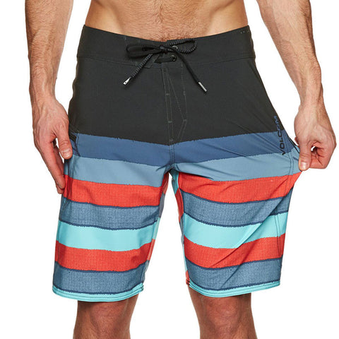 Volcom Lido Liney Mod 21" Boardshorts - Wrecked Indigo Blue