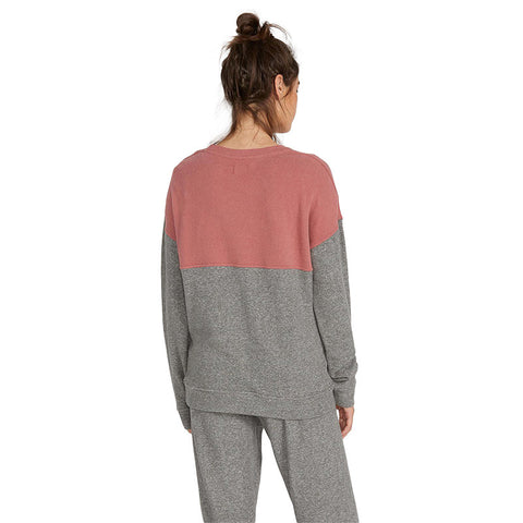 Volcom Lived In Lounge Crew Fleece - Charcoal Grey