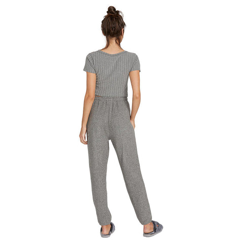 Volcom Lived In Lounge Fleece Pant - Charcoal Grey