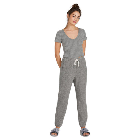 Volcom Lived In Lounge Fleece Pant - Charcoal Grey
