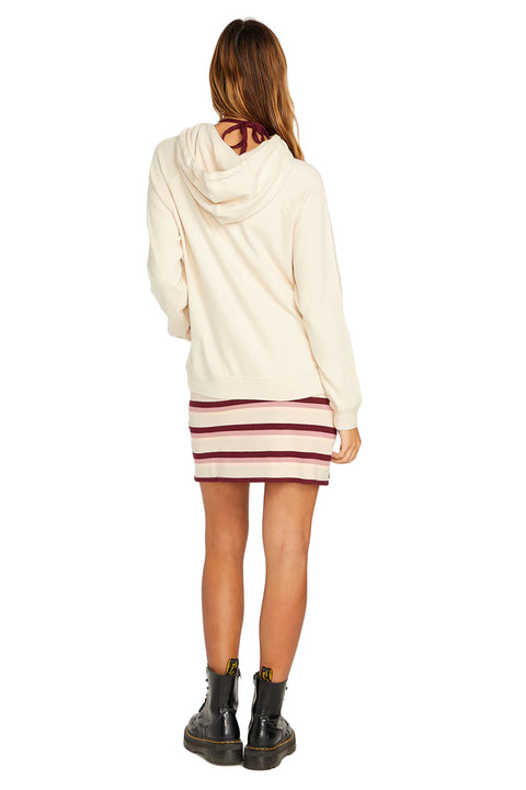 Volcom Lived In Lounge Hoodie - Cream - Back