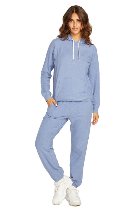 Volcom Lived In Lounge Hoodie - Washed Blue