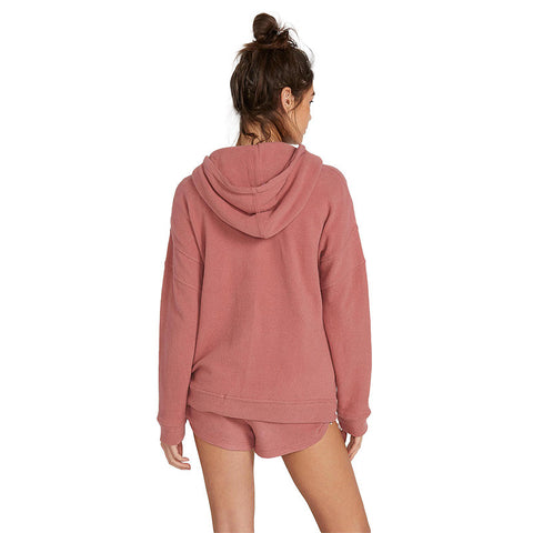Volcom Lived In Lounge Zip Fleece - Rose Wood