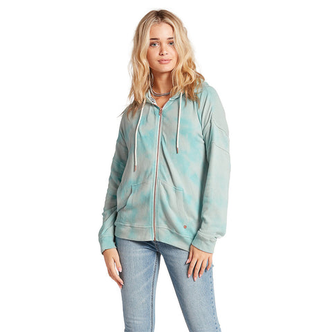 Volcom Lived In Lounge Zip Fleece - Blue Fog