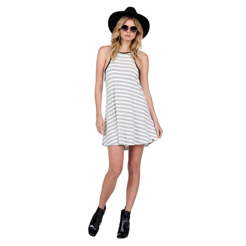 Volcom Lived In Tank Dress - Black Combo