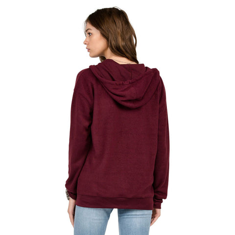Volcom Lived In Zip Hoodie - Merlot