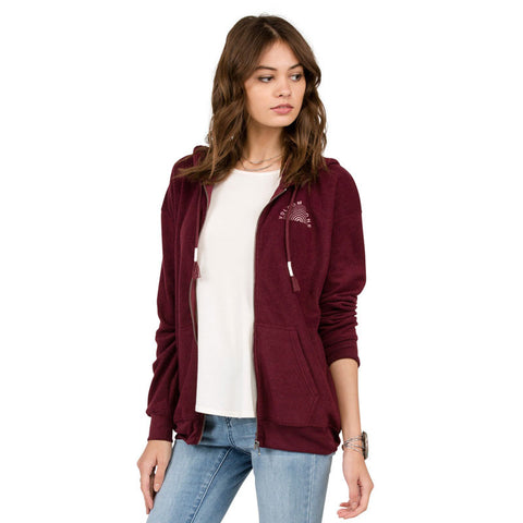 Volcom Lived In Zip Hoodie - Merlot