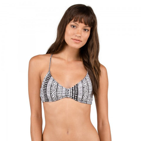 Volcom Locals Reversible V-Neck Top - Black