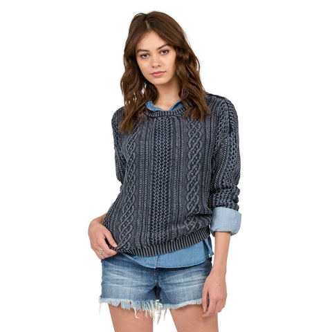 Volcom Mess Round Crew Sweater - Sea Navy
