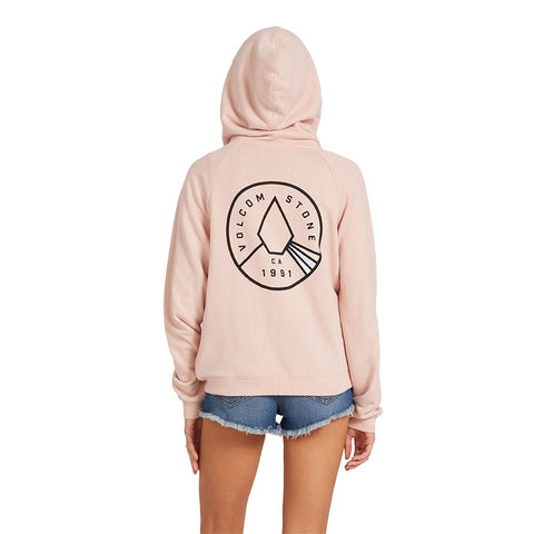 Volcom Moonstoned Zip Hoodie - Hazey Pink