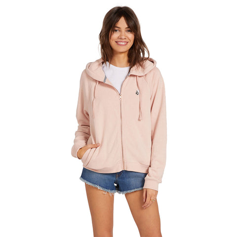 Volcom Moonstoned Zip Hoodie - Hazey Pink