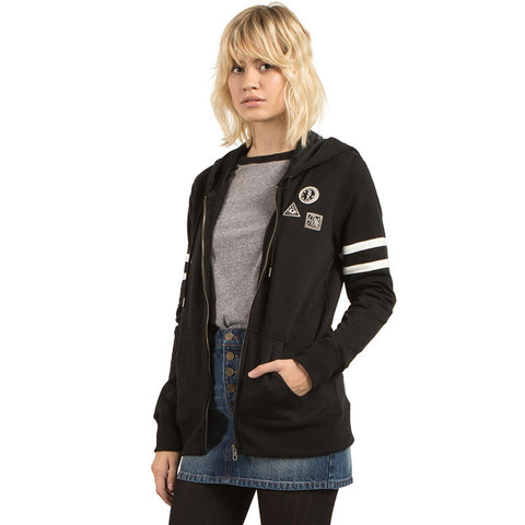 Volcom Past is Past Zip Hoody - Black