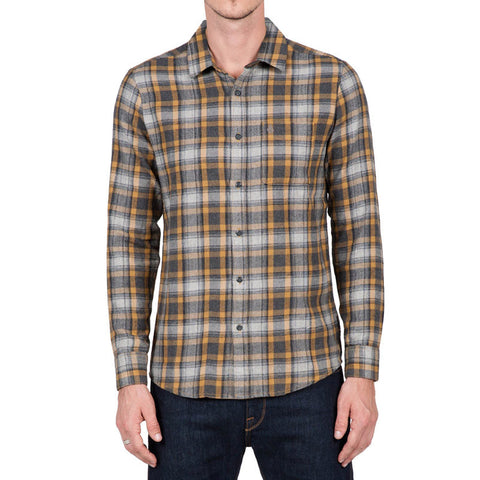 Volcom Payne L/S Flannel - Asphalt Black