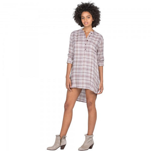Volcom Plaidazzle Dress - Merlot