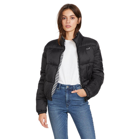 Volcom Puffs N Stuff Reversible Jacket - Black
