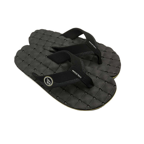 Volcom Recliner Sandal - Sulfur Black
