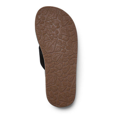Volcom Recliner Sandal - Black Destructo