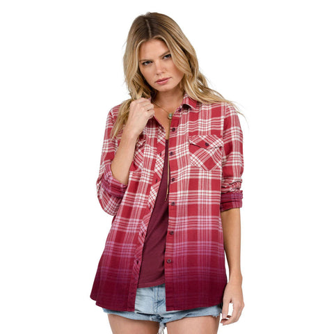 Volcom Sano Days Long Sleeve Flannel - Merlot