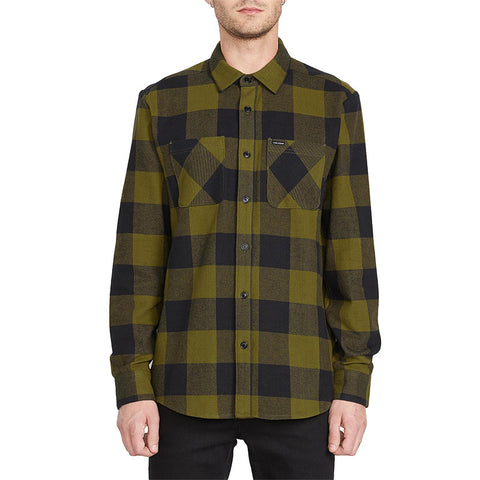 Volcom Shade Stone L/S Flannel - Sonic Green