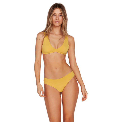 Volcom Simply Seamless Halter Bikini Top - Sunrise