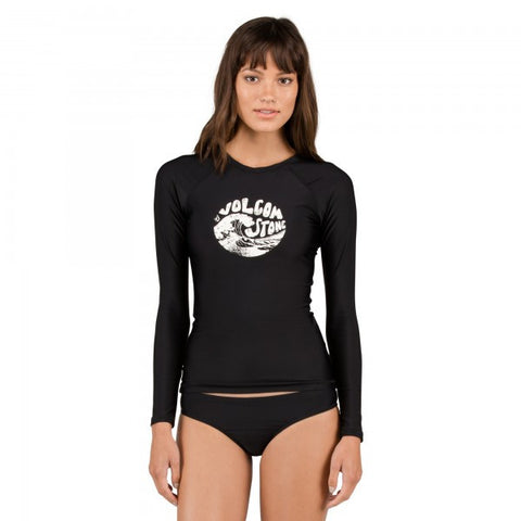 Volcom Simply Solid L/S Rashguard - Black