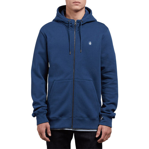 Volcom Single Stone Zip Hoodie - Matured Blue