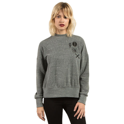 Volcom Stayin High Sweatshirt - Charcoal