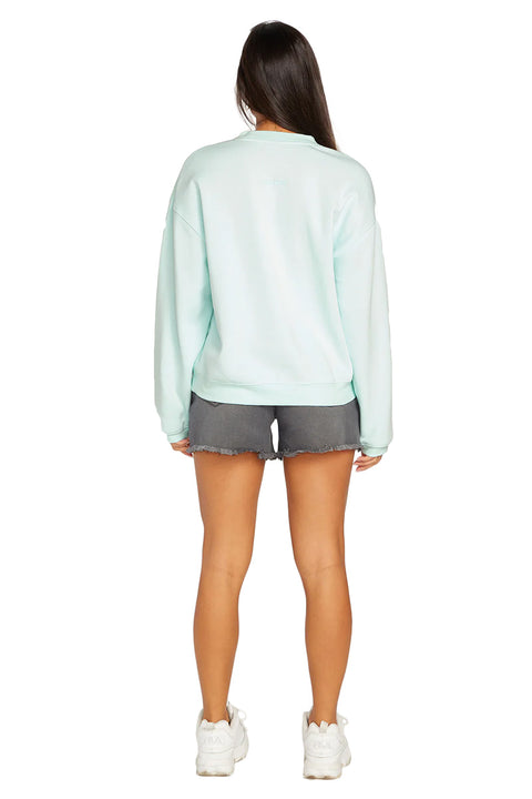 Volcom Stone Heart II Crew Sweatshirt - Pale Aqua - Back