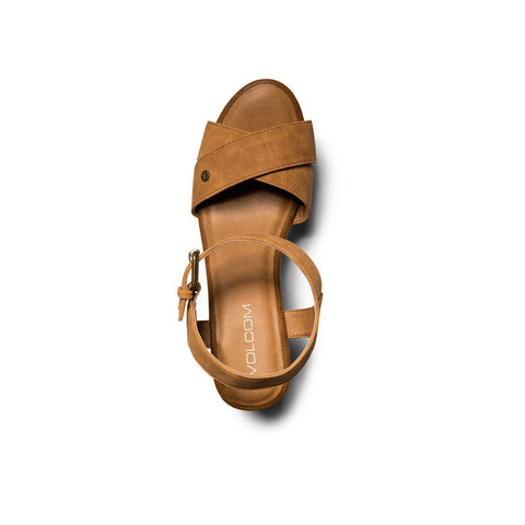 Volcom Stone Platform Sandal - Cognac