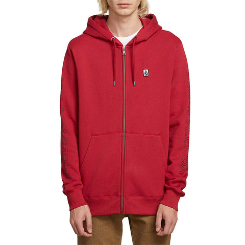 Volcom Supply Stone Zip Hoodie - Burgundy