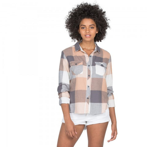 Volcom Tru Flame LS Flannel - Mushroom
