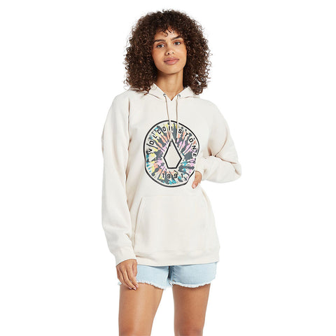 Volcom Truly Stoked Boyfriend Hoodie - Bone