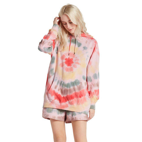 Volcom Truly Stoked Boyfriend Hoodie - Tie Dye