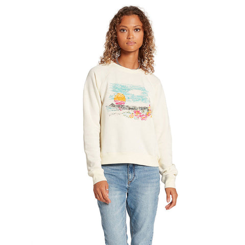 Volcom Truly Stokin Crew Sweatshirt - Cloud