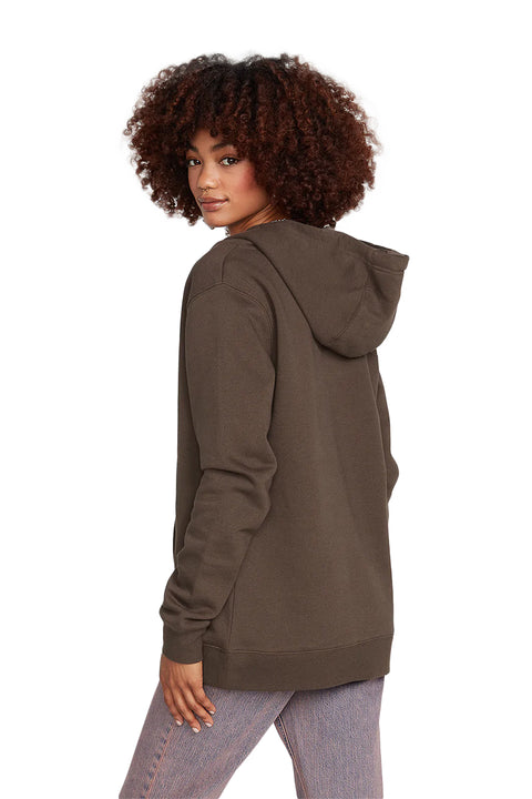 Volcom Walk It Out High Neck Hoodie - Espresso