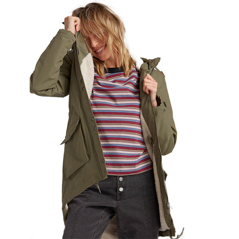 Volcom Walk On By 5K Parka - Army Combo