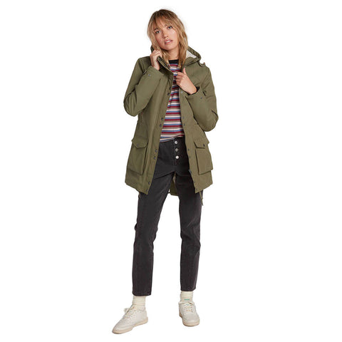 Volcom Walk On By 5K Parka - Army Combo