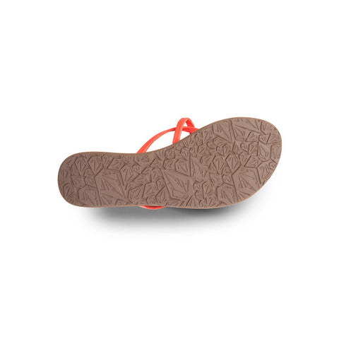 Volcom All Night Long Sandals - Electric Coral