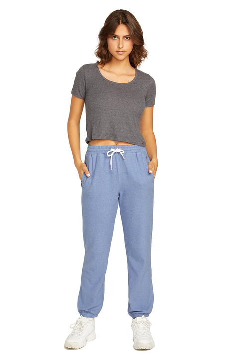 Volcom Lived In Lounge Fleece Pant - Washed Blue