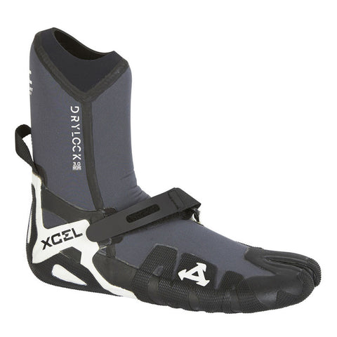 Xcel Drylock 3mm Split Toe Boot - Gunmetal / Black