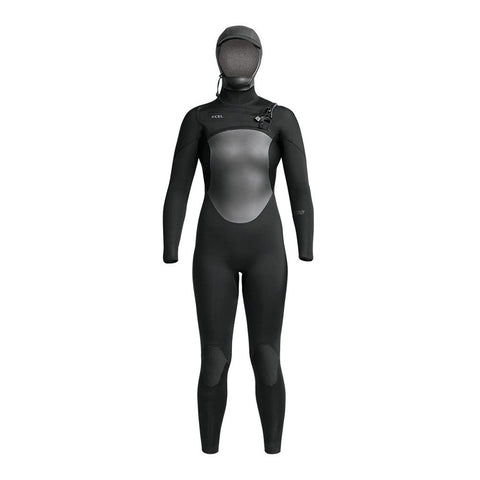 Xcel Women's Axis Hooded 5/4mm Wetsuit - Black