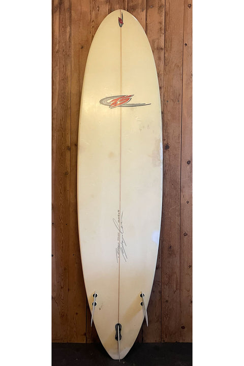 Used Tony Staples 7'6" Speed Egg Surfboard - Bottom
